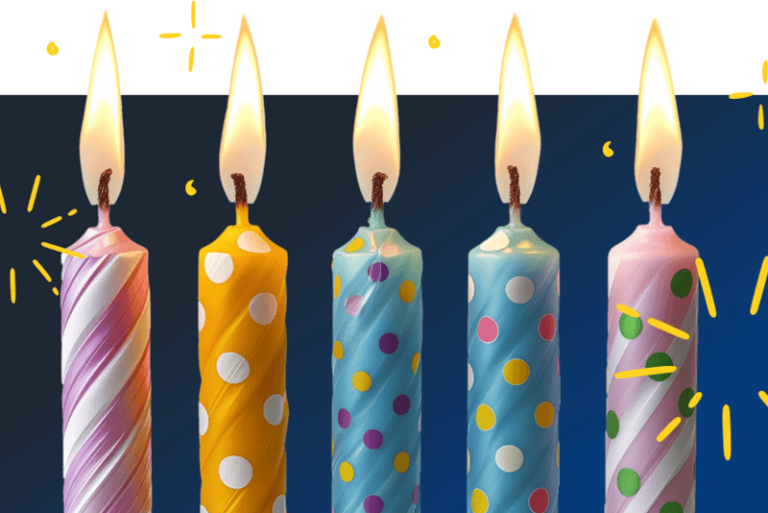Birthday Candles In A Row