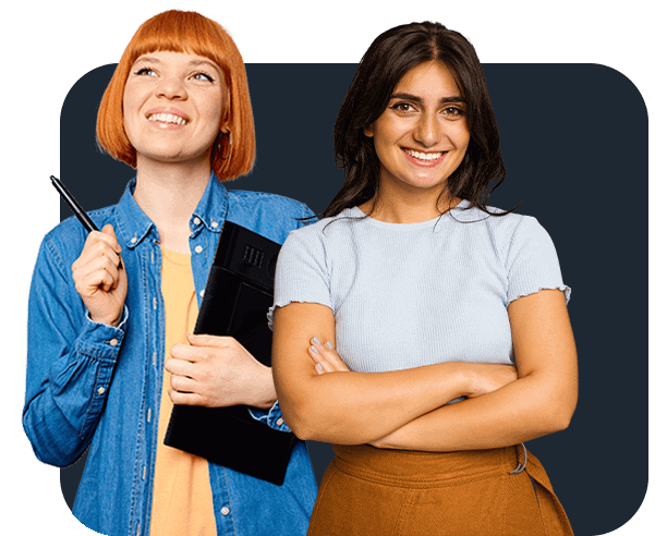 2 Women Standing Design Job Offer