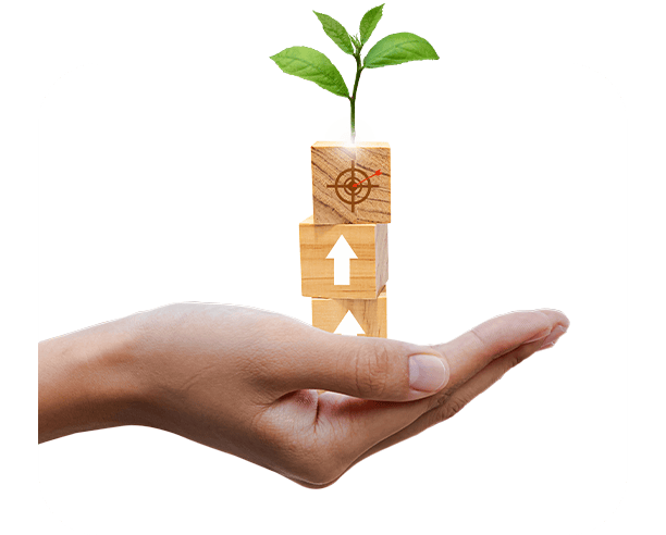 Growth And Success Concept Hand Holding