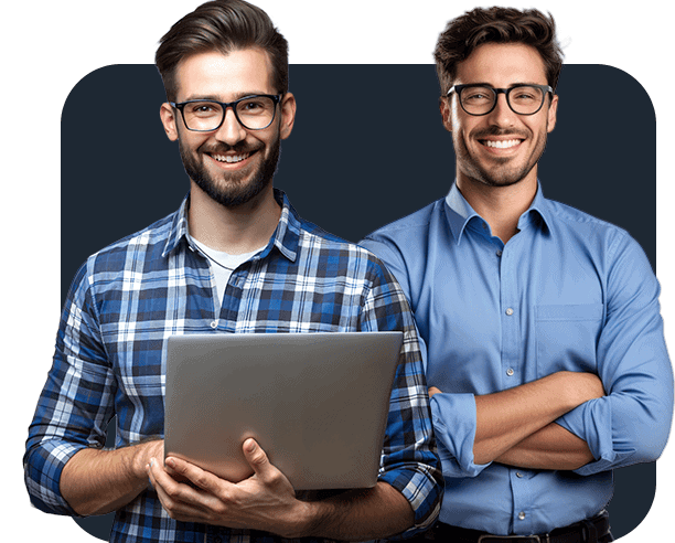 Man Holding Computer Developer