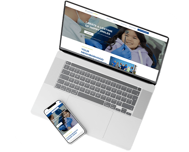 Pediatric Smiles Website Homepage Multiple Devices