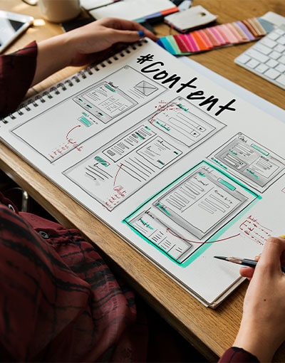 Website Wireframe Design Content Planning