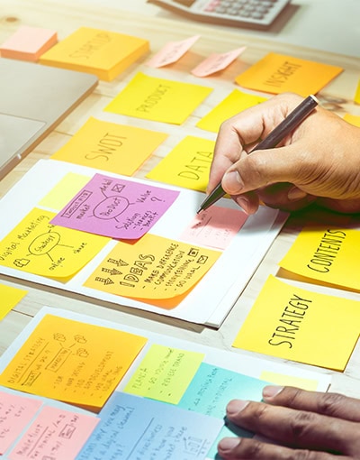 Strategic Planning Sticky Notes