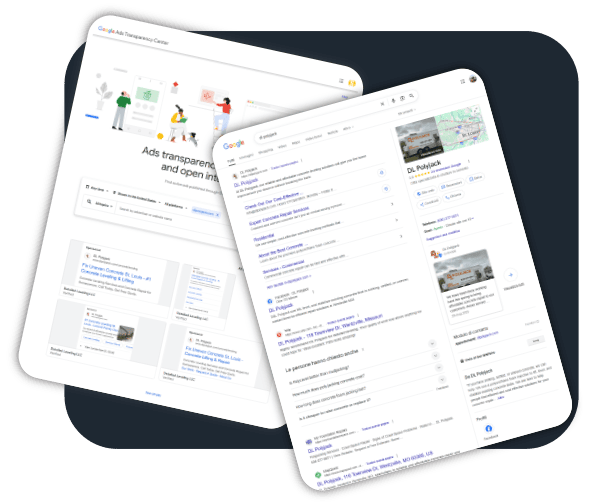 Google Search Results Ads Transparency Concrete Repair
