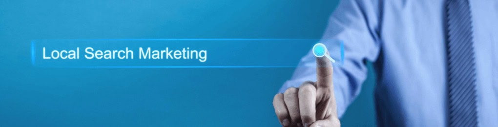 local search marketing in a search bar