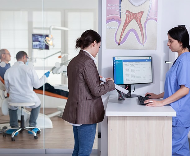 Dental Office Reception Patient Check In