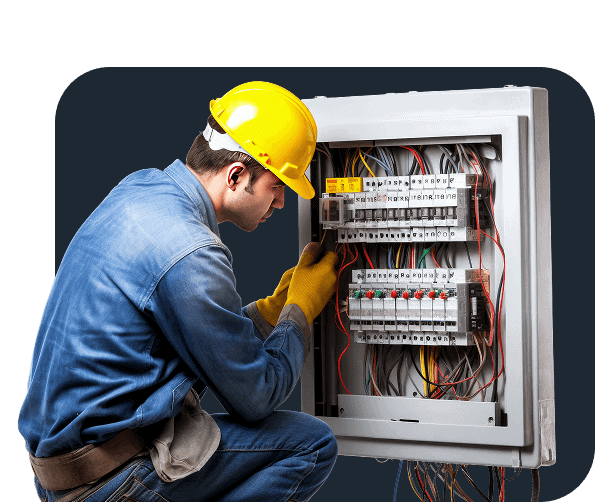 Electrician Repairing Electrical Panel