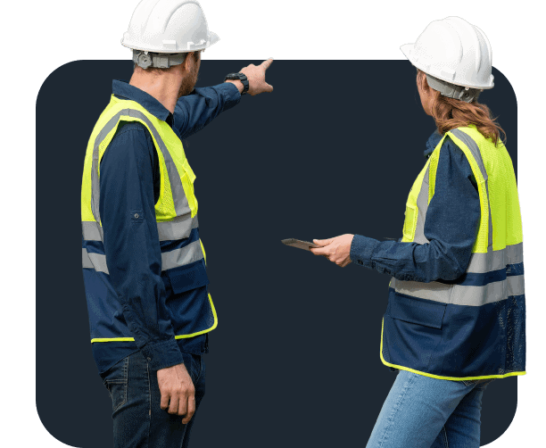 Roofing Contractors Inspecting Project Site